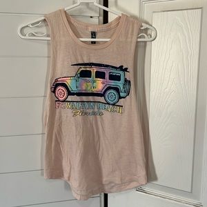 Pink womens surf style size small tank top